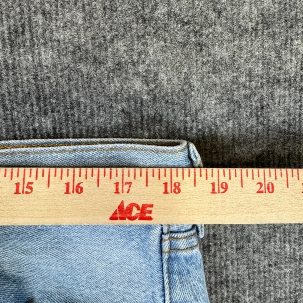 Levis 501 Original Fit Jeans Mens Light Wash Straight Leg Button Fly Denim